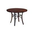 **Table ronde en bois avec pieds en métal**
