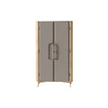 **Armoire Moderne en Bois avec Finitions Grises**