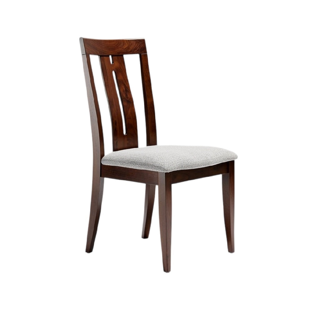 **Chaise en bois avec assise rembourrée**